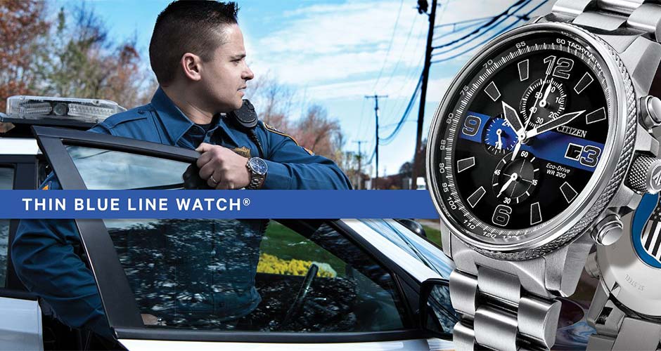 Citizen Watches - Thin blue line watch